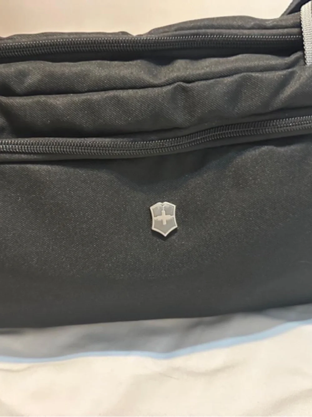 Victorinox Black Duffel Bag with Reflective Accents